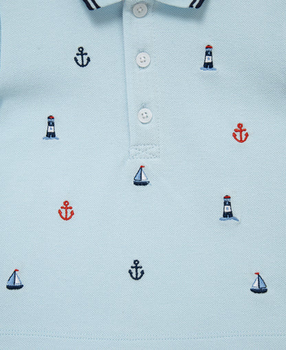 Nautical Polo Short Set (12M-24M)