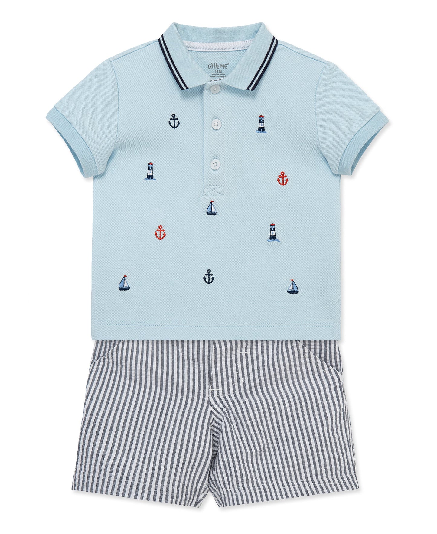 Nautical Polo Short Set (2T-4T)