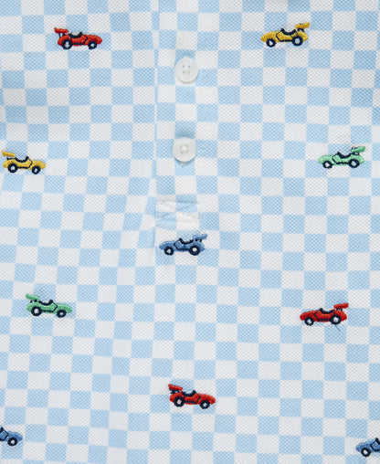 Race Car Polo Short Set (2T-4T)