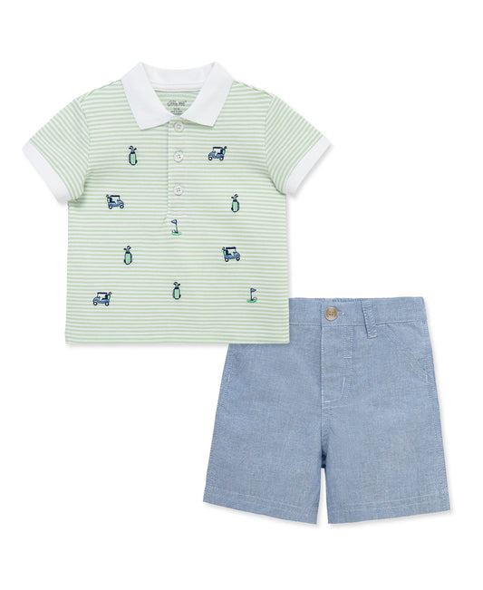 Golf Polo Short Set (12M-24M)