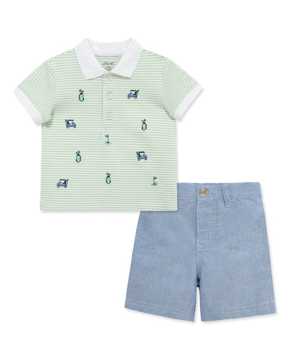 Golf Polo Short Set (2T-4T)