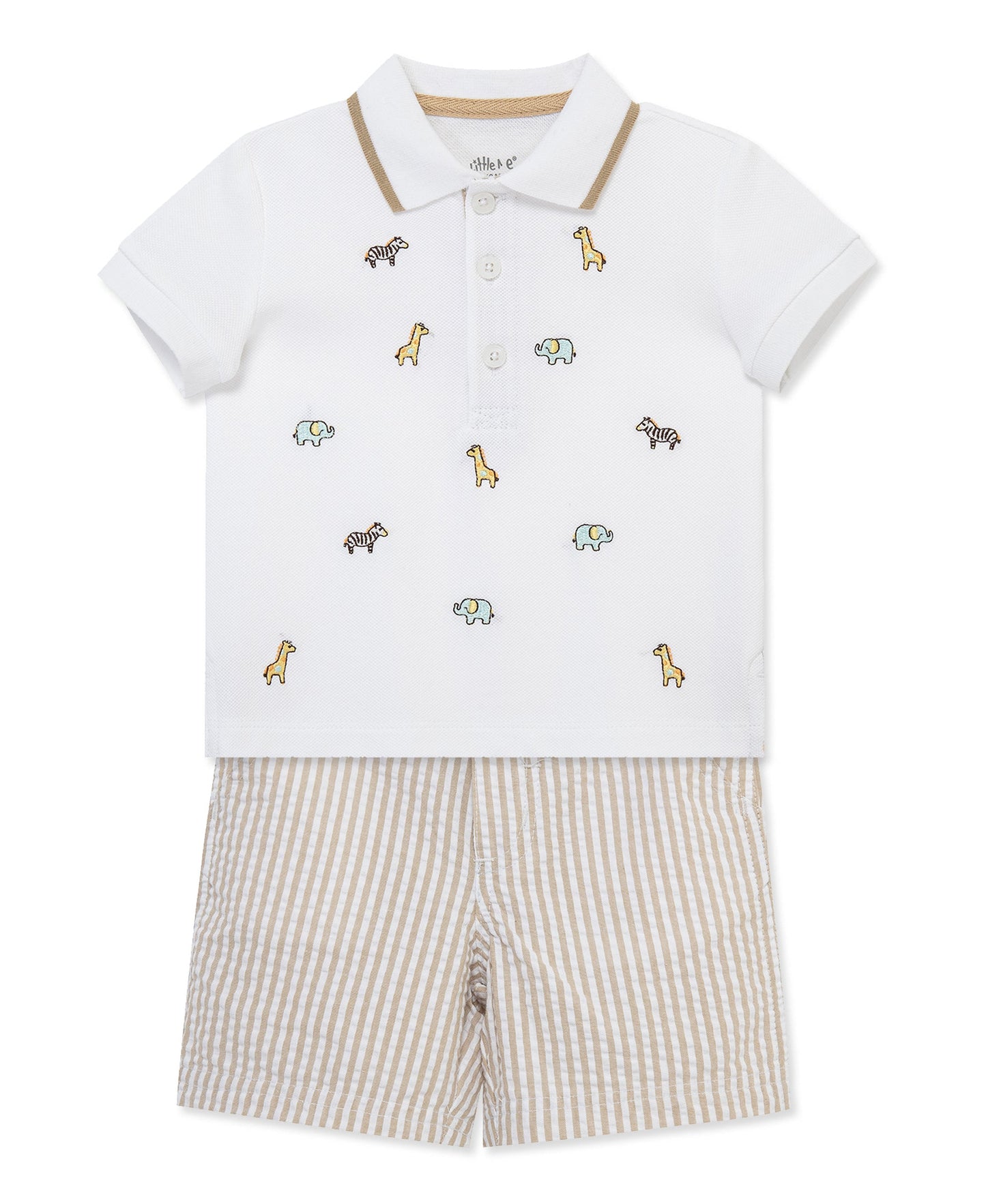 Safari Polo Short Set (2T-4T)