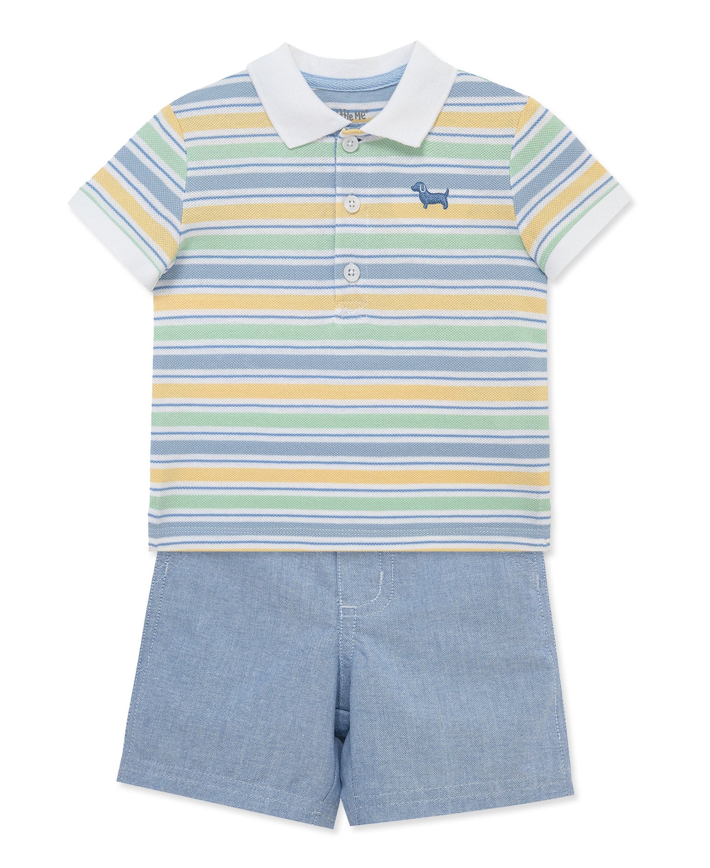 Puppy Polo Short Set (2T-4T)