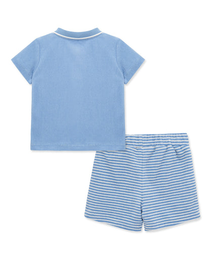 Whale Terry Short Set (2T-4T)