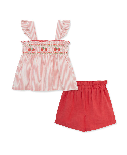 Strawberry 2-Piece Woven Play Set (2T-4T)