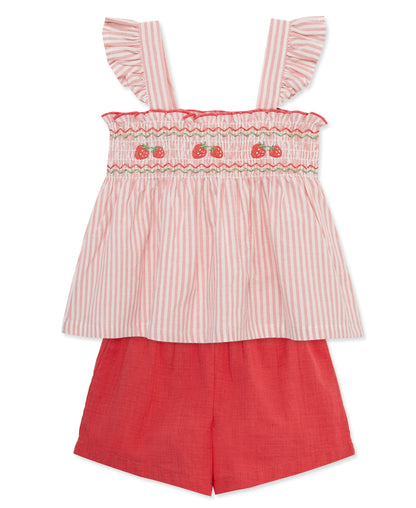 Strawberry 2-Piece Woven Play Set (2T-4T)