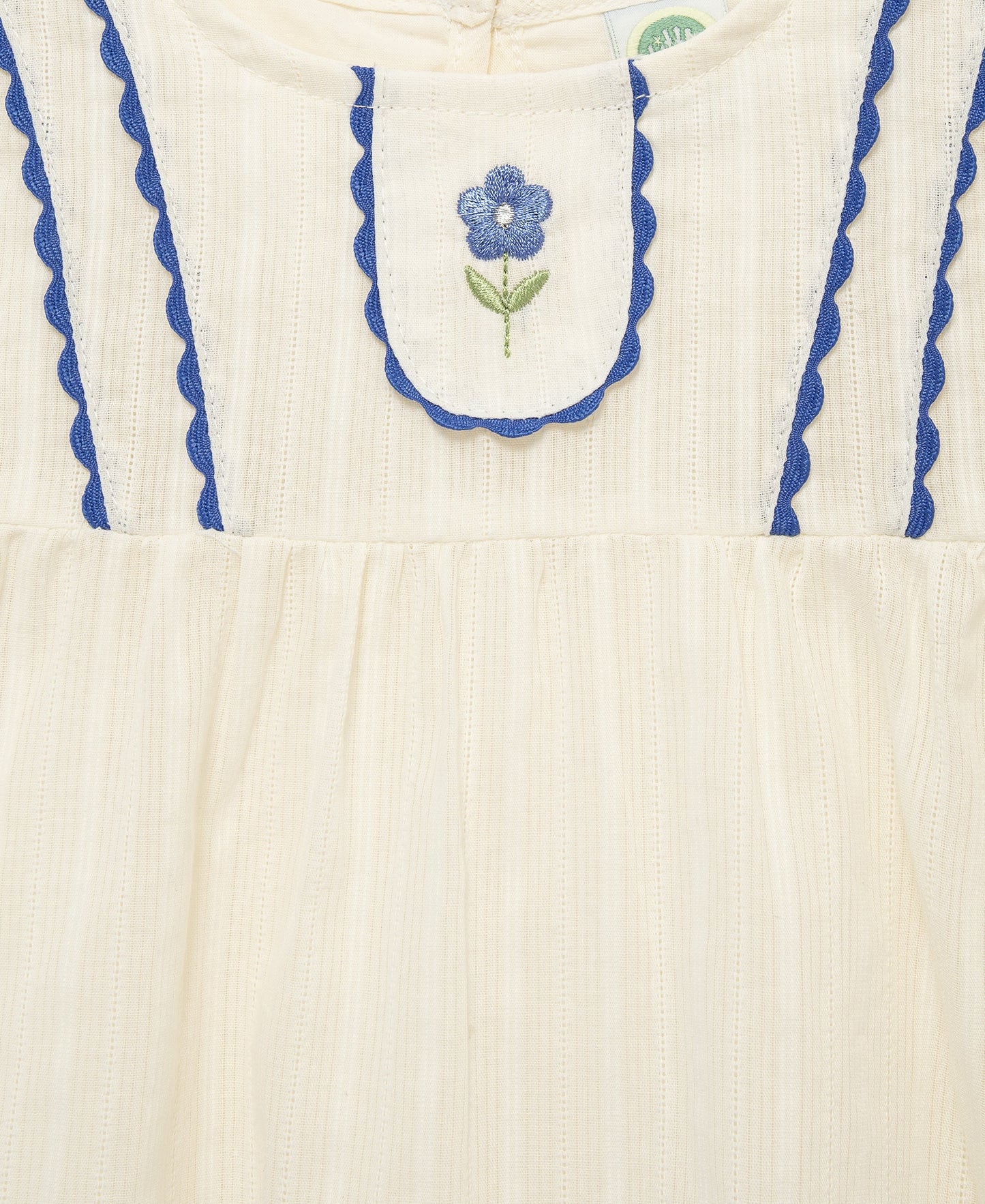 Blue Floral 2-Piece Woven Play Set (12M-24M)