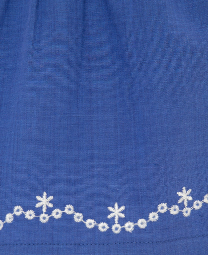 Blue Floral 2-Piece Woven Play Set (2T-4T)