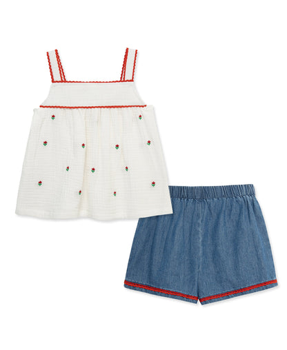 Tulip 2-Piece Woven Play Set (2T-4T)