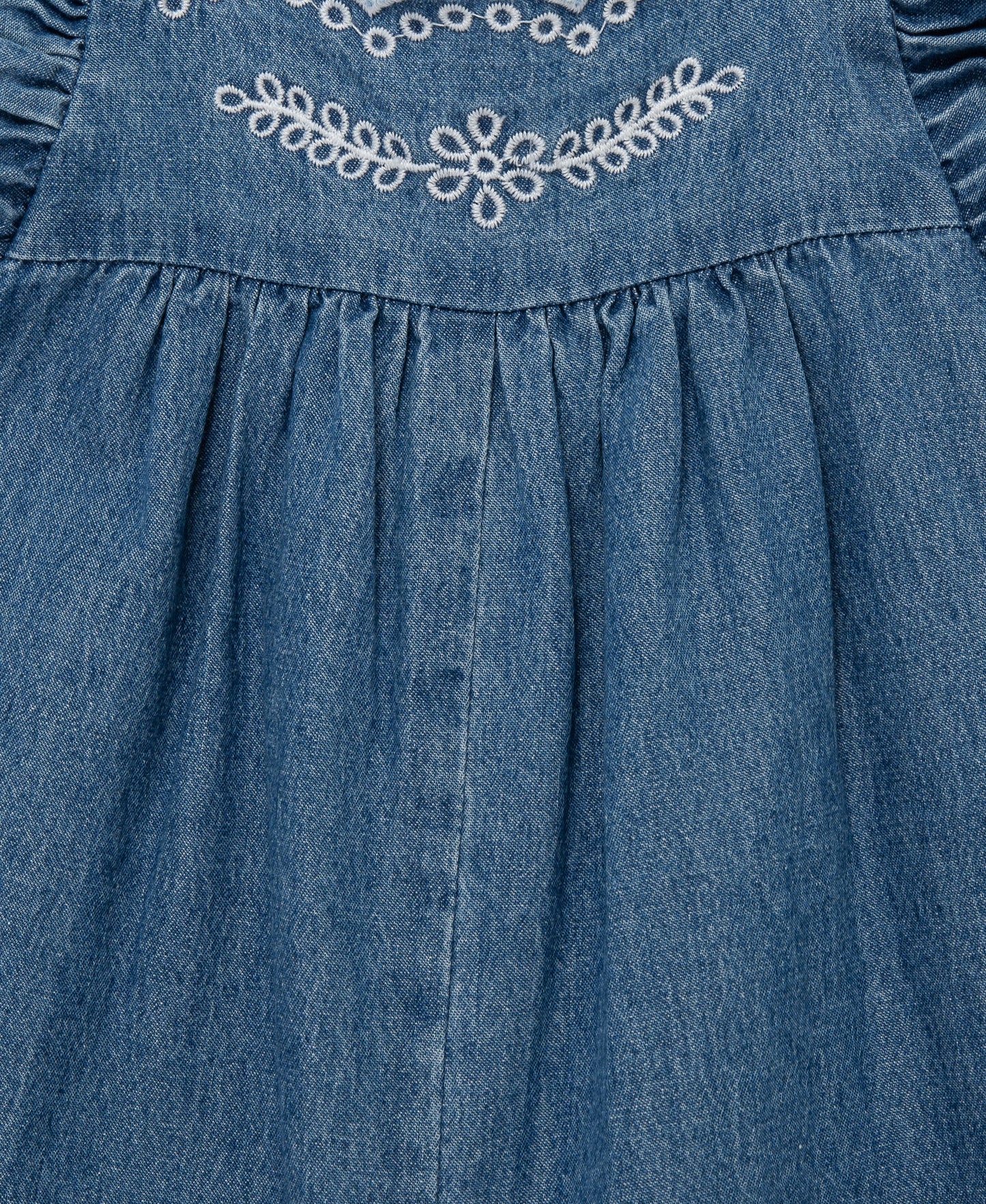 Chambray Woven Romper & Headband (12M-24M)