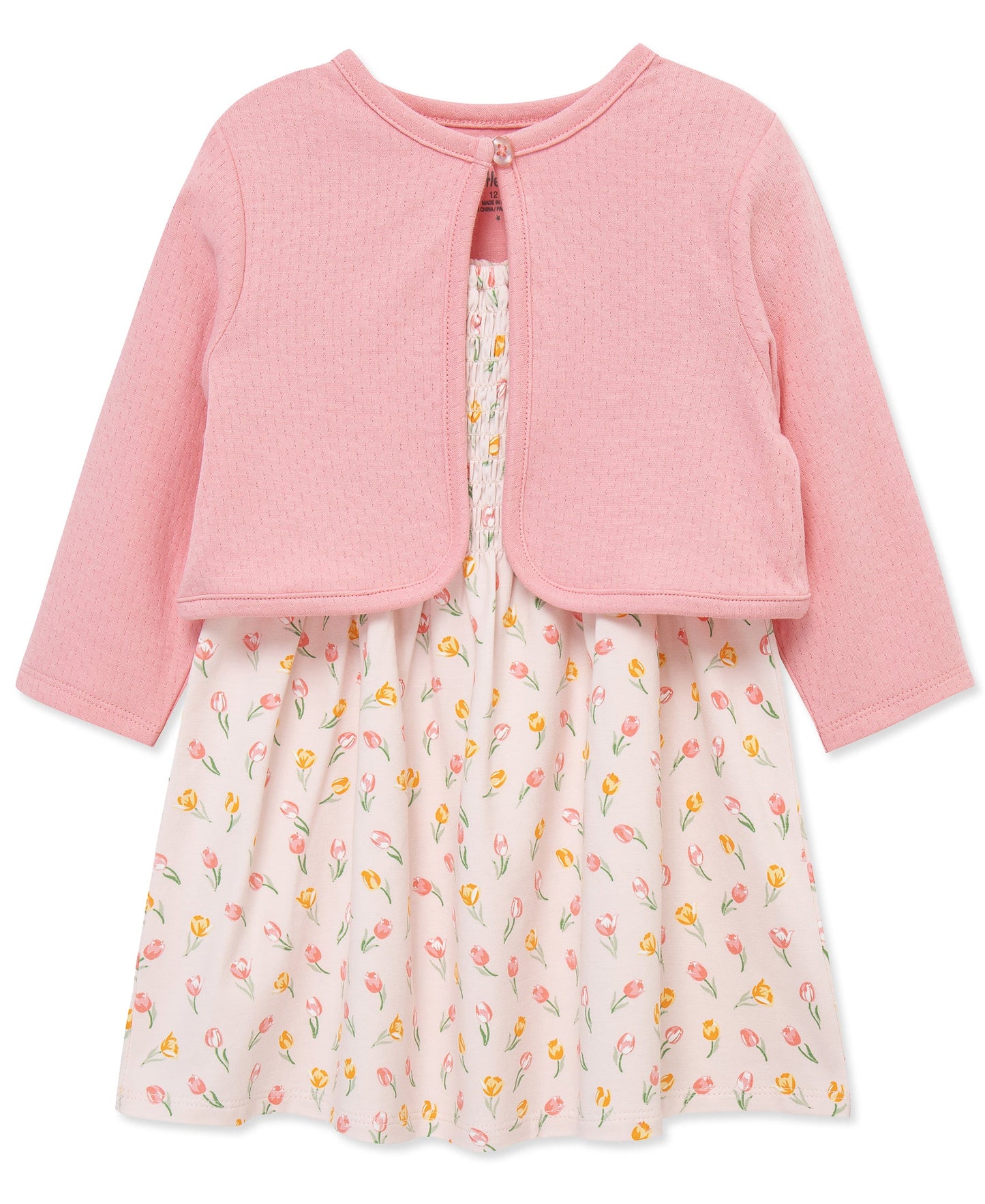 Tulip Knit Dress & Cardigan Set w/ Panty (12M-24M)