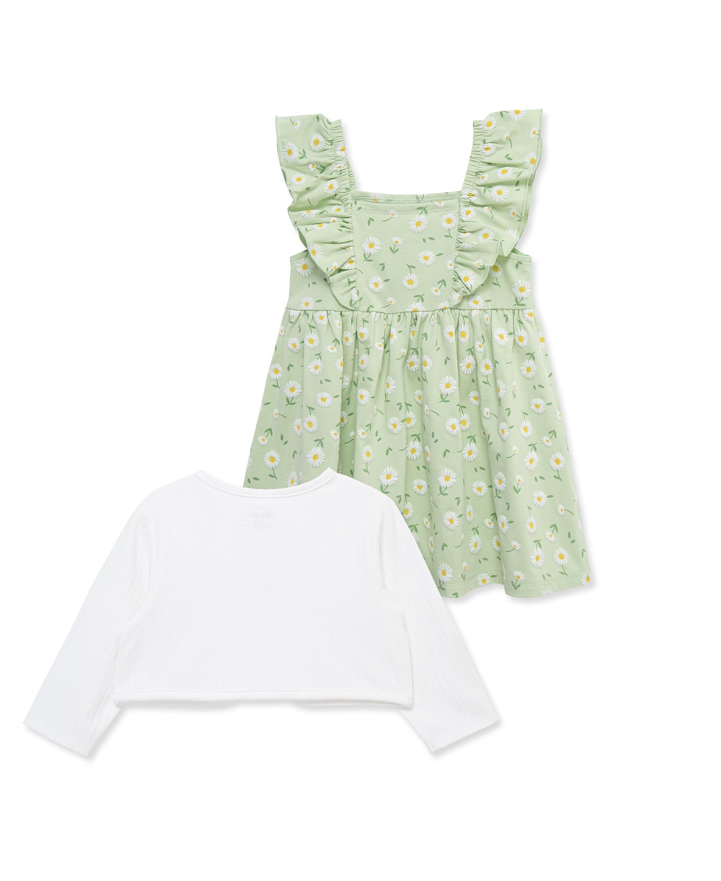 Daisy Knit Dress & Cardigan Set (2T-4T)