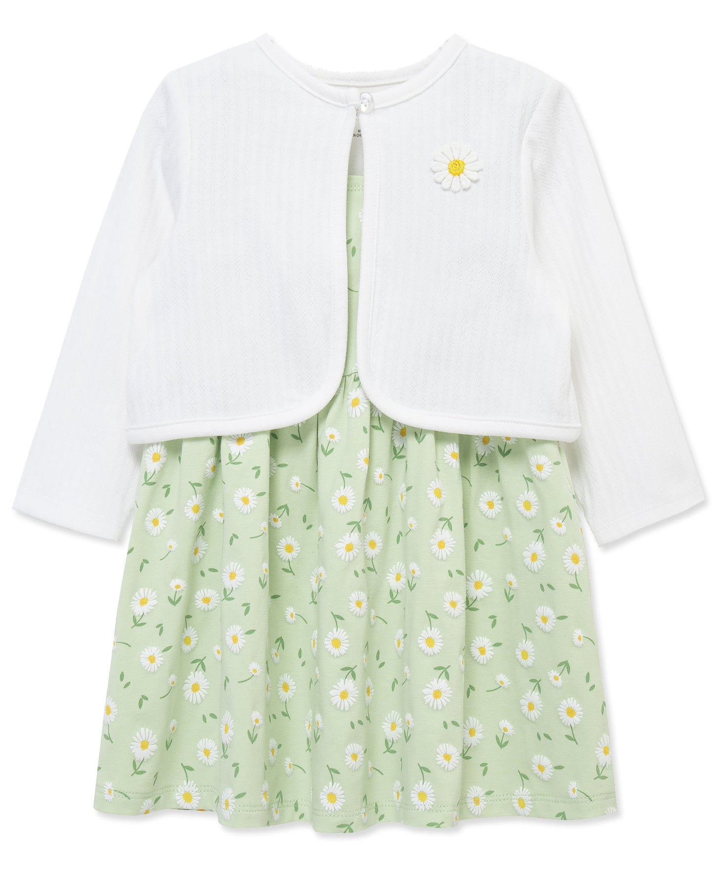 Daisy Knit Dress & Cardigan Set (2T-4T)