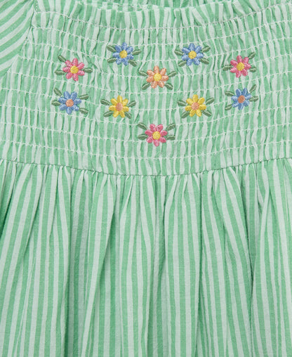 Green Embroidered Sundress w/ Panty (12M-24M)