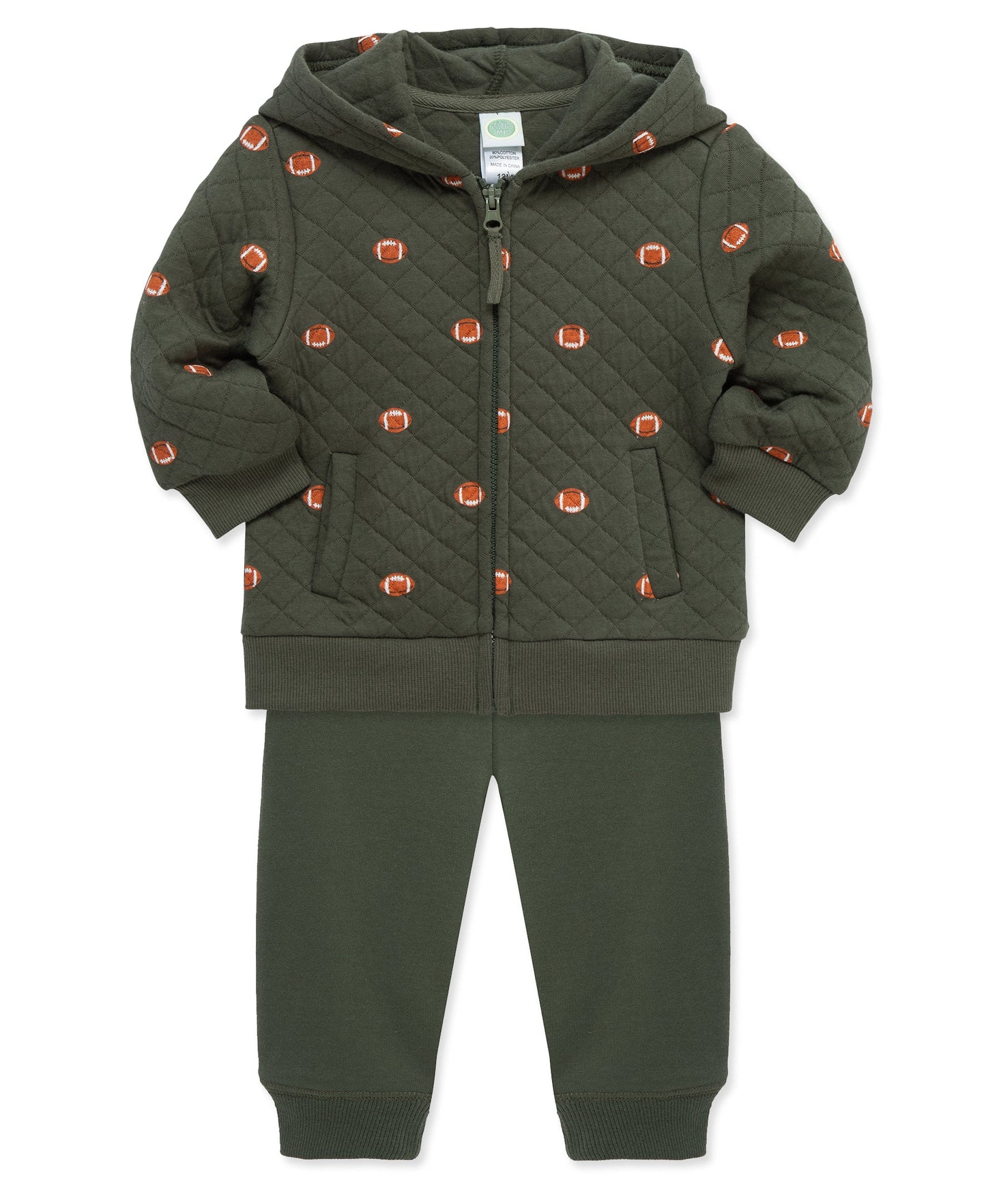 Football Toddler Hoodie Set (2T-4T)