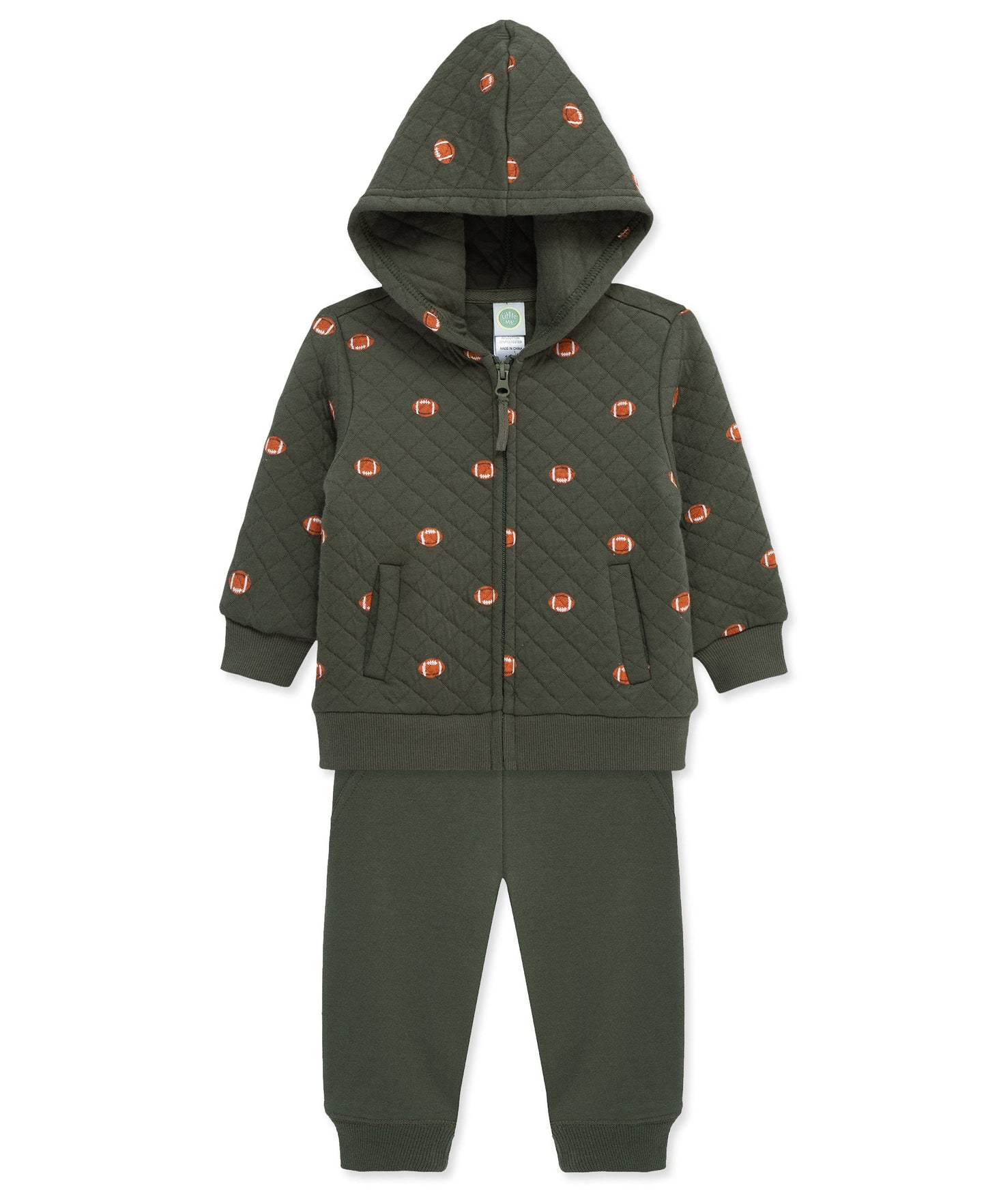 Football Toddler Hoodie Set (2T-4T)