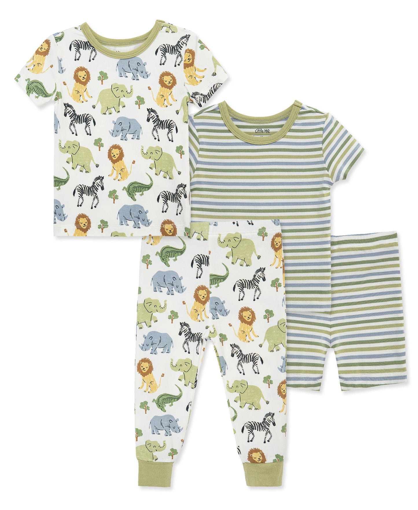 Safari 4-Piece Pajama Set (2T-4T)