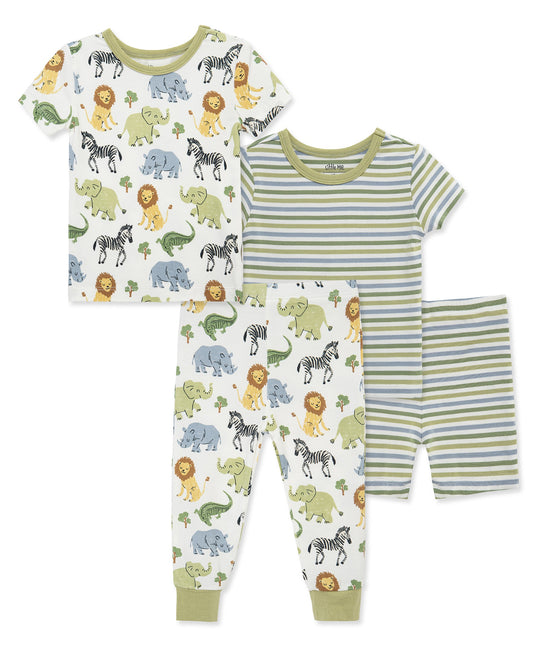 Safari 4-Piece Pajama Set (2T-4T)