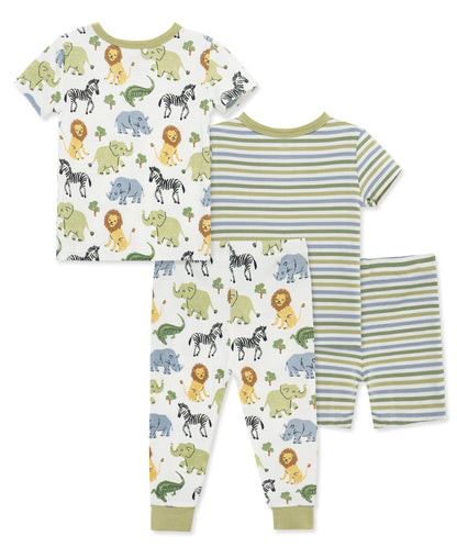 Safari 4-Piece Pajama Set (2T-4T)