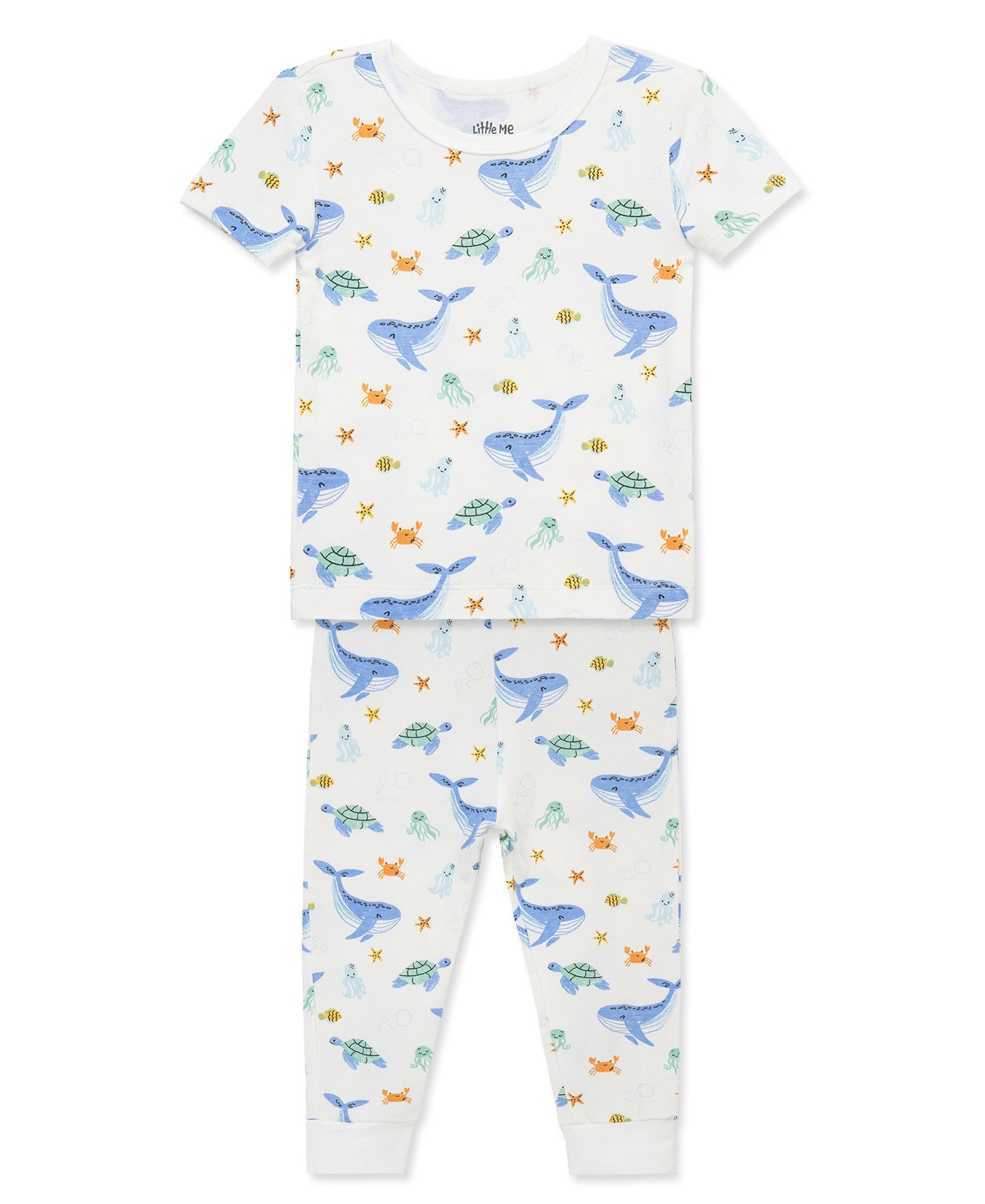 Ocean 4-Piece Pajama Set (2T-4T)