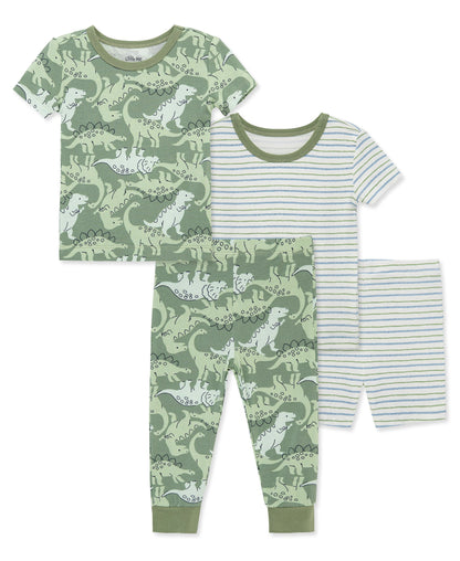 Dino 4-Piece Pajama Set (12M-24M)