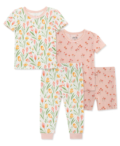 Tulip 4-Piece Pajama Set (2T-4T)