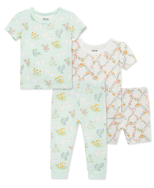 Bunny 4-Piece Pajama Set (2T-4T)
