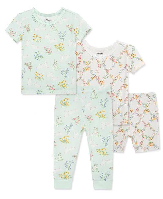 Bunny 4-Piece Pajama Set (2T-4T)