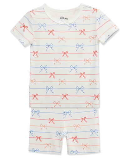 Bows 4-Piece Pajama Set (12M-24M)
