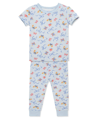 Bows 4-Piece Pajama Set (2T-4T)
