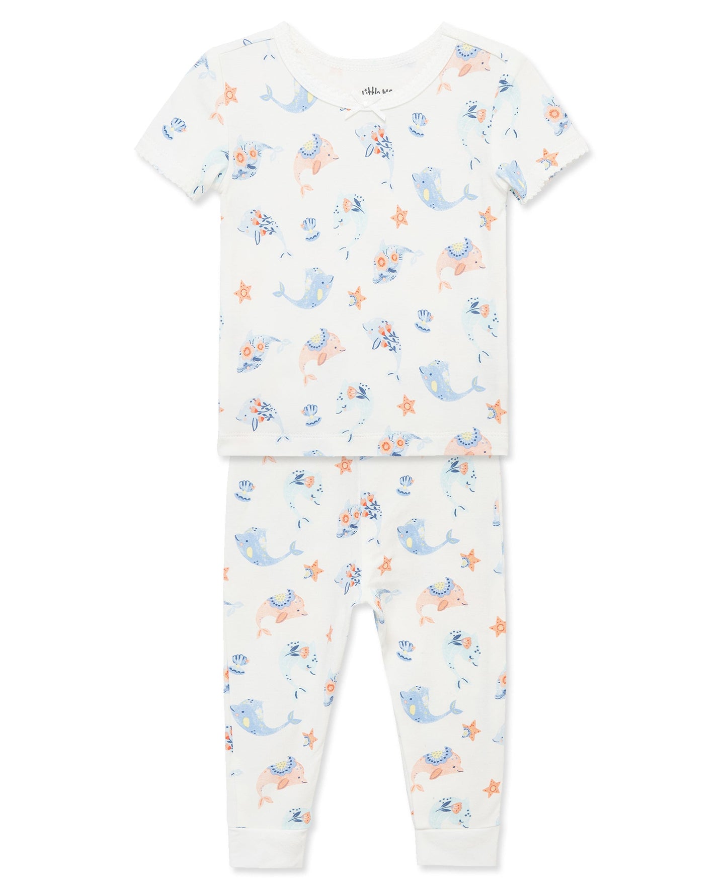 Dolphin 4-Piece Pajama Set (2T-4T)