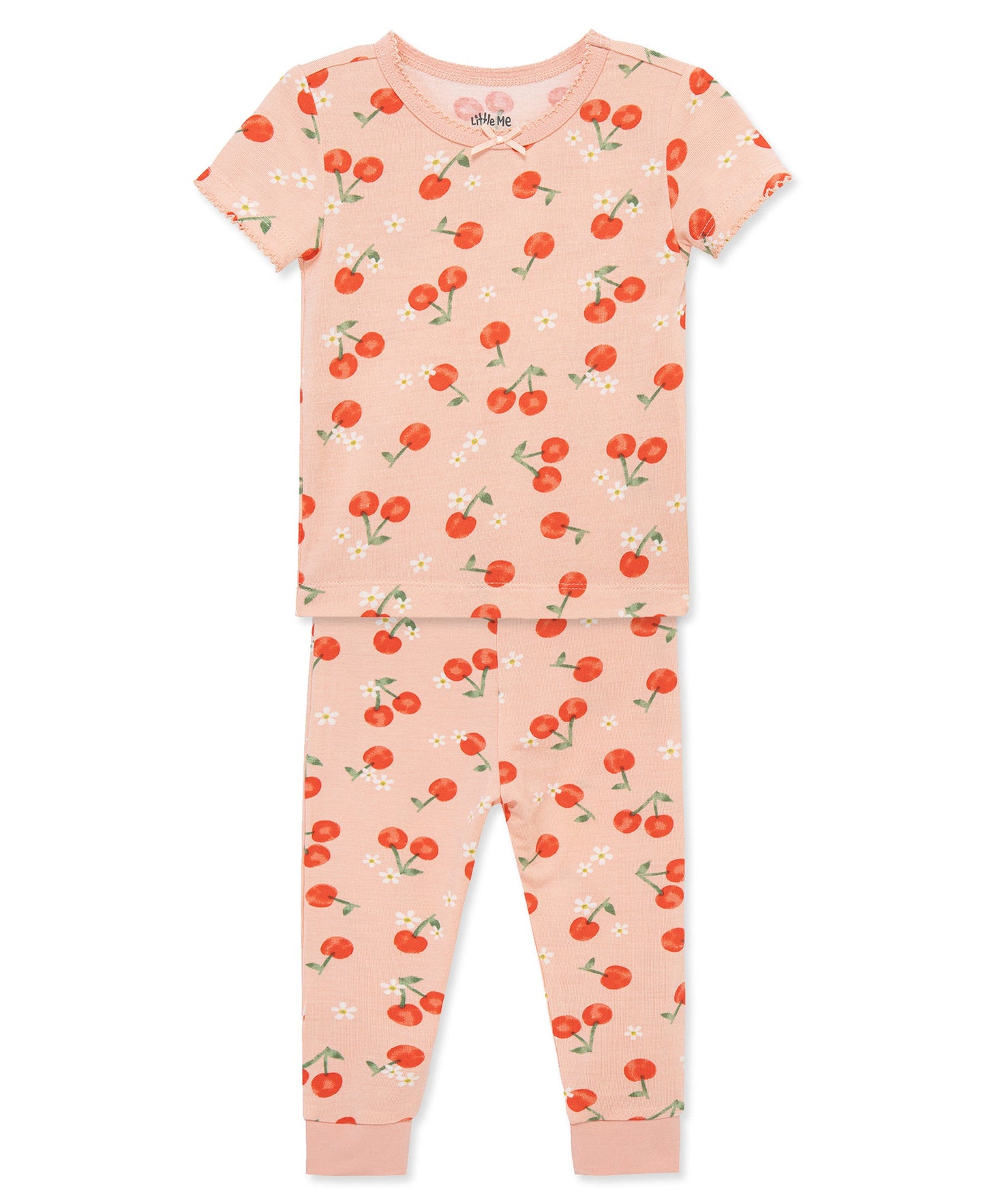Cherry 4-Piece Pajama Set (2T-4T)