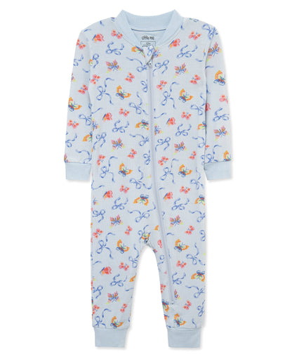 Bow Zip Front One-Piece