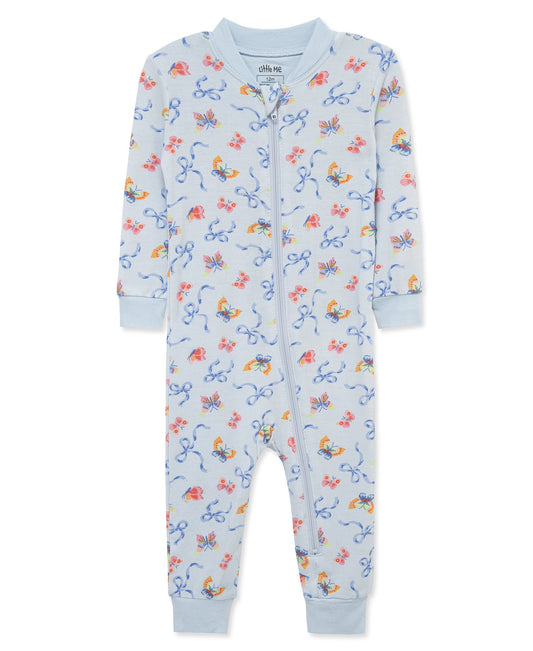 Bow Zip Front One-Piece