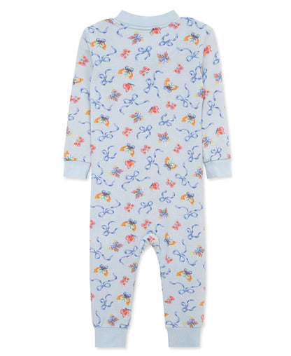 Bow Zip Front One-Piece