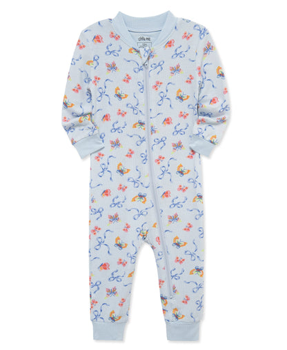 Bow Zip Front One-Piece