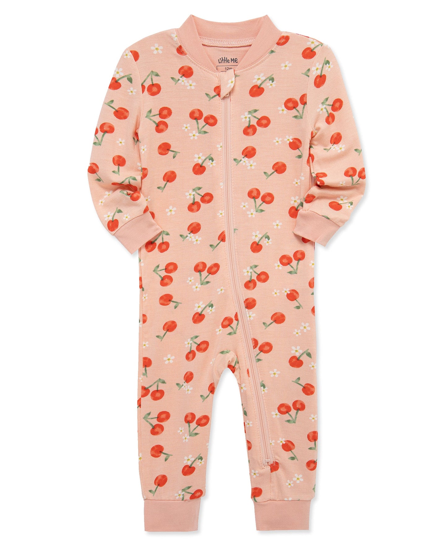 Cherry Zip Front One-PIece