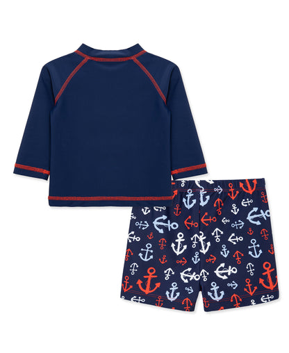 Anchor 2-Piece Rashguard Set (2T-4T)