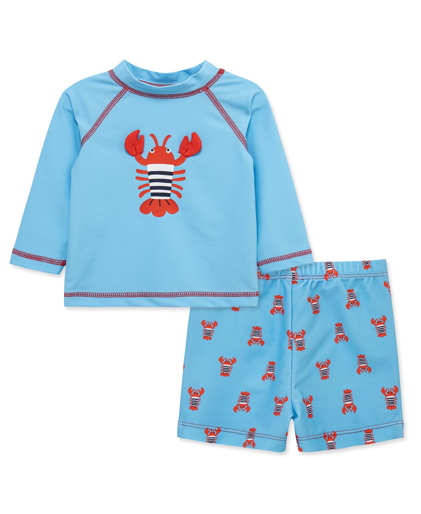 Lobster 2-Piece Rashguard Set (2T-4T)