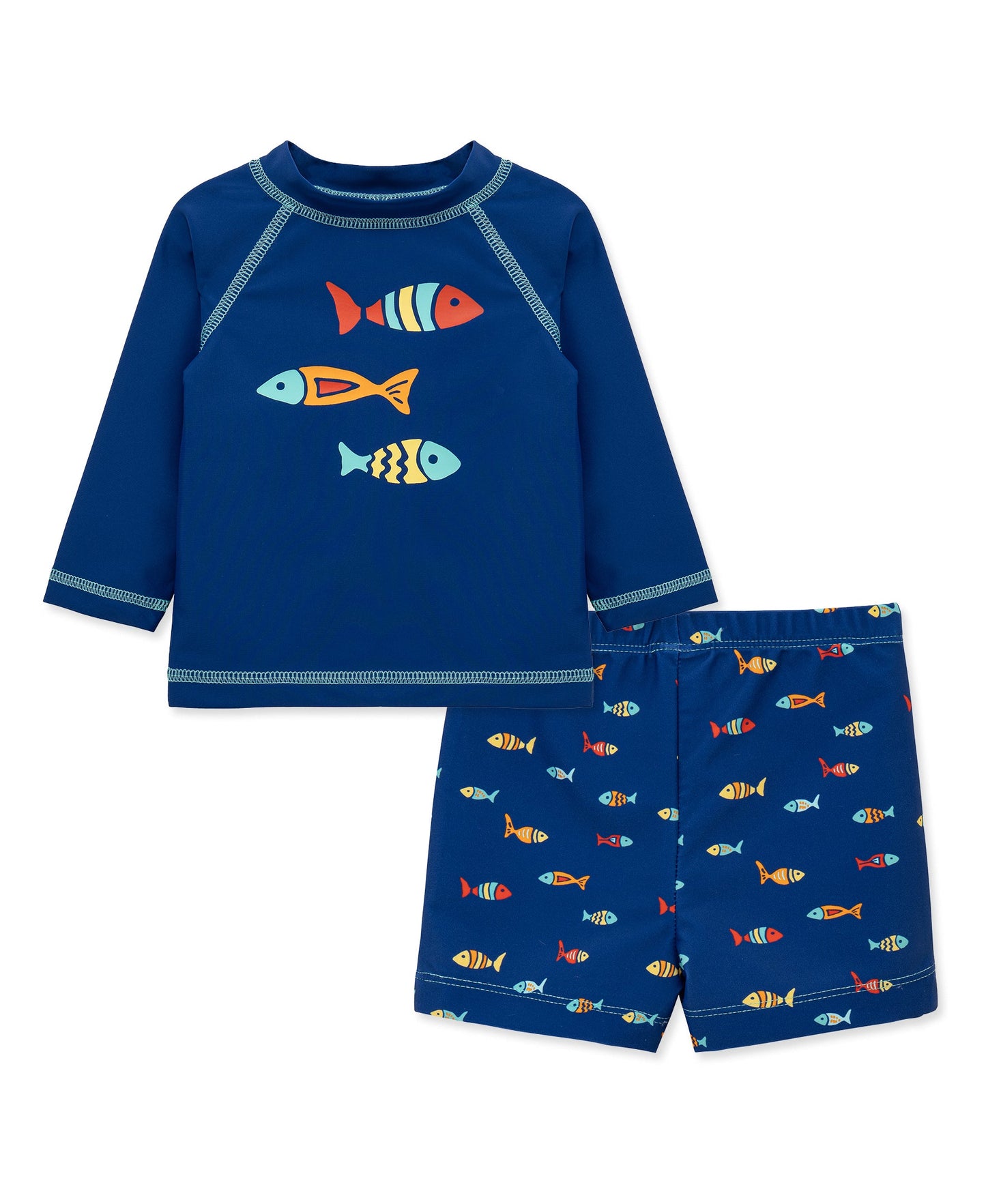 Fish 2-Piece Rashguard Set (2T-4T)