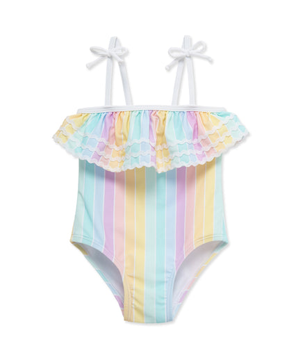 Multi Stripe 1-Piece Swimsuit (6M-24M)