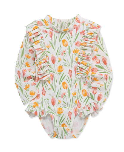 Crocus 1-Piece Rashguard Suit (2T-4T)
