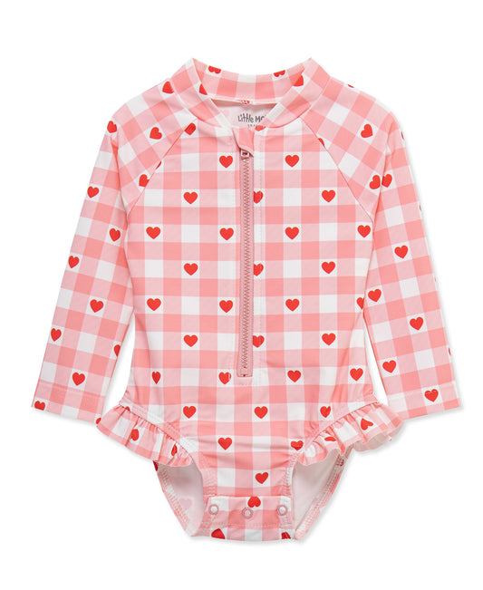 Heart 1-Piece Rashguard Suit (2T-4T)