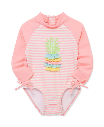 Pineapple 1-Piece Rashguard Suit (2T-4T)