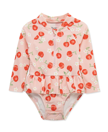 Cherry 1-Piece Rashguard Suit (2T-4T)