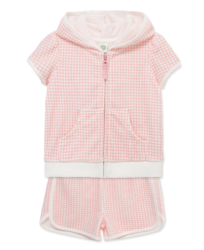 Gingham 2-Piece Swim Cover Up Set (2T-4T)