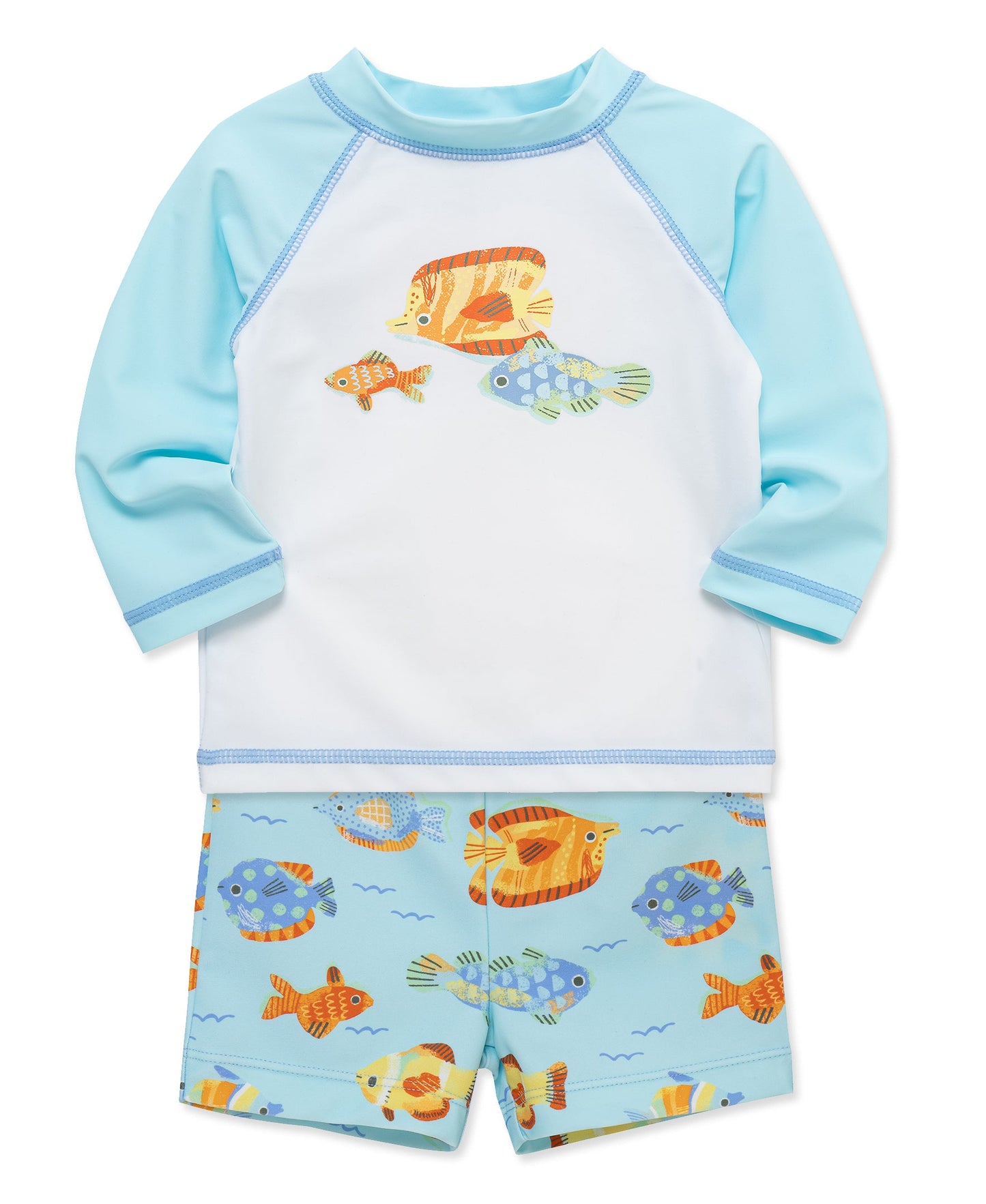 Fish 2-Piece Rashguard Set (2T-4T)