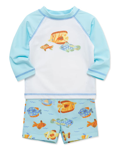 Fish 2-Piece Rashguard Set (2T-4T)