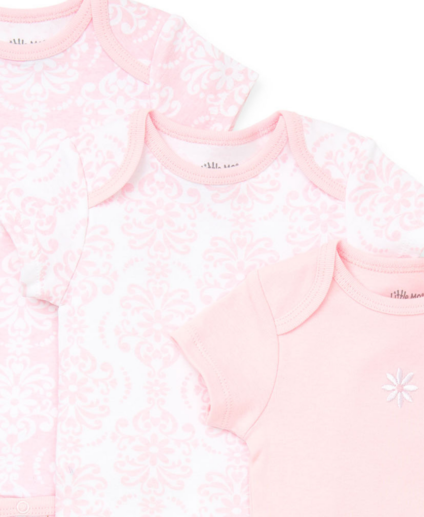 Damask Scroll 3-Pack Bodysuits