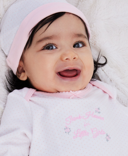 Thank Heaven For Little Girls Sleeper Gown and Hat